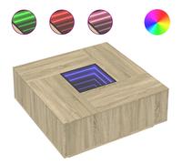 Coffee Table with LED Hallway End Table Side Table Engineered Wood vidaXL