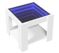 Coffee Table with LED Hallway Tea End Table Side Table Engineered Wood vidaXL