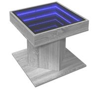Coffee Table with LED Hallway Tea End Table Side Table Engineered Wood vidaXL