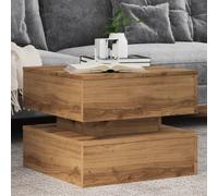 Coffee Table With Led Lights 90X50X40 Cm