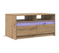 Coffee Table with LED Lights Hall End Table Side Table Engineered Wood vidaXL