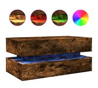 Coffee Table with LED Lights Hallway Accent End Table Side Sofa Table vidaXL