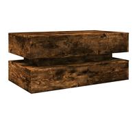 vidaXL Coffee Table with LED Lights Sonoma Oak 90x50x40 cm