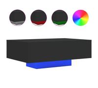 (black, 85 x 55 x 31 cm) vidaXL Coffee Table with LED Lights Hallway Tea Side End Table Sofa Table