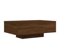 vidaXL Coffee Table with LED Lights Brown Oak 85x55x31 cm