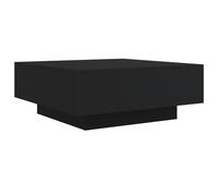vidaXL Coffee Table with LED Lights Sonoma Oak 80x80x31 cm