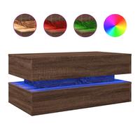 Coffee Table with LED Lights Tea Table for Living Room Engineered Wood vidaXL