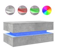 Coffee Table with LED Lights Tea Table for Living Room Engineered Wood vidaXL