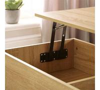 Coffee Table With Lift Up Top And 2 Large Storage Drawers Bruges Oak Wooden