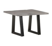 vidaXL Solid Acacia Wood Coffee Table with Live Edges Grey Side Tea Table