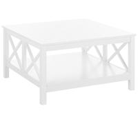 Coffee Table with Shelf White LOTTA