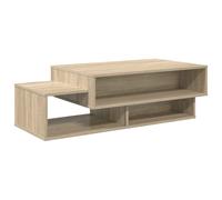 Coffee Table with Shelf with Storage Engineered Wood Modern Rectangular vidaXL