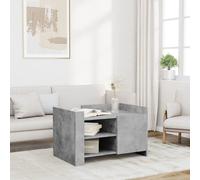 vidaXL Coffee Table Concrete Grey 80x50x50 cm Engineered Wood