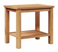 vidaXL Coffee Table with Shelf Brown 110 x 55 x 45 cm Solid Teak Wood