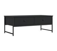Coffee Table With Storage, Wooden 2-Drawer Living Room Furniture Tea Table