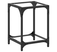 (transparent, 30 x 30 x 40 cm/ 1 pcs) vidaXL Coffee Tables with Black Glass Top End Table Side Table 2 pcs Steel