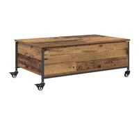 Coffee Table with Wheels End Table Hall Side Table Engineered Wood vidaXL
