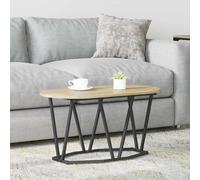 vidaXL Coffee Table Black Oak 80 x 40 x 40.5 cm, Black