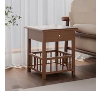 Coffee Table Wooden Rectangular Sofa Side Table Small Decorative End Table with Drawer with Storage Space for Small Space Bedroom Living Room Office Sturdy and Easy Assembly.
