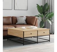 Coffee Table Wooden w/ 2 Drawer Storage Tea Tables Modern Living Room Furniture