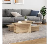 (sonoma oak) vidaXL Coffee Tables Living Room Side End Couch Table Engineered Wood 2 pcs