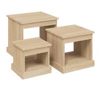 Coffee Tables Living Room End Table Side Table 3 pcs Engineered Wood vidaXL