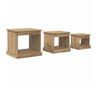 Coffee Tables Living Room End Table Side Table 3 pcs Engineered Wood vidaXL
