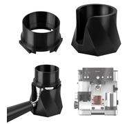 Coffee Tamper Base and Portafilter Funnel, Anti-Slip Base and Portafilter Funnel Easy to Use Espresso Machine Accessories for Ninja Luxe Cafe Machine ES601 (Black)