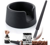 Coffee tamper base for Ninja Luxe Cafe Premier ES601EU/ES701EU, with barista brush, Ninja coffee machine accessories, high-quality silicone coffee tamper base, durable, stable, and space-saving