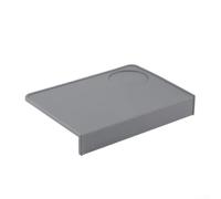 Coffee Tamper Corner Mat Designed for Edge Integration on Countertops to Deliver Consistent Tamping Force and Care (Gray)