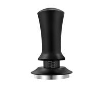 Coffee Tamper Flat Base Self Leveling Constant Pressure Espresso Tamper for Home(58.35MM Flat Black)