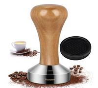 Coffee Tamper, hicoosee 51mm Stainless Steel Espresso Tamper Espresso Coffee Bean Powder Hammer for Coffee Machine