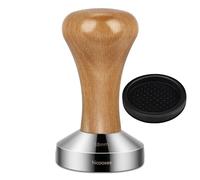 Coffee Tamper, hicoosee 58mm Stainless Steel Espresso Tamper Espresso Coffee Bean Powder Hammer for Coffee Machine