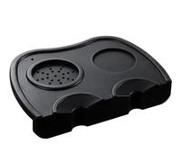 Coffee Tamper Mat Espresso Silicone Mat Anti-Slip Tamping Mat Sage Corner with Edge Protection, Barista Tamp Pad Coffee Grounds Portafilter Coffee Machine Accessories, 21 * 15cm