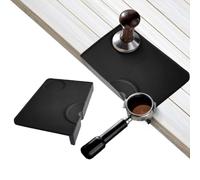 Coffee Tamper Mat, Tamping Mat Black Silicone Food Grade Pad 8 X 6 Inch Coffee,Coffee accessories machine mat, barista accessories Waterproof and Heat Resistant
