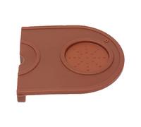Coffee Tamper Pad Silicone Anti Slip Tamper Mat Soft Harmless Corner Tamping Mat for Household (Brown)
