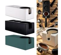 Coffee Tamper Pressing Station for Espresso, Adjustable for 51mm, 53mm, 58mm Portafilters with Non Slip Maintenance (Green 51/53mm)