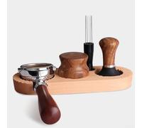Coffee Tamper Stand, for MINI Offee Tamper Distributor Stand, Wooden Coffee Powder Press Base Tamping Station, Small In Size And Light In Weight(58MM)