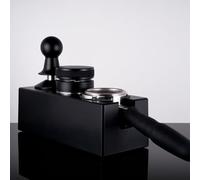 Coffee Tamper Station for 51mm, 53mm, 58mm Portafilter Sturdy Espresso Pressing Base with Adjustable Height and Non Slip Pads (black 58mm)