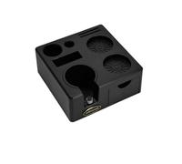 Coffee Tamper Station Portafilter Holder 51mm 54mm 57mm 58mm Compatible for Delonghi Breville Espresso Accessories Barista Tool(57mm Black)