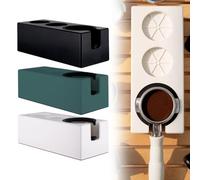 Coffee Tamper Station with Elegant Design Accommodates 51mm, 53mm, and 58mm Portafilters Sturdy and Easy to Clean Base (Green 58mm)