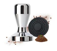 Coffee Tamper with Silicone Mat - Professional Barista Tool for Espresso Machines, Coffee Grounds Press for Perfect Shots, Must-Have for Coffee Lovers (58mm)