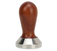 Coffee Tamper with Wooden Handle, Stainless Steel Coffee Press Tamper, Detachable Easy - Clean Coffee Powder Hammer for Espresso Making, Comfortable Grip for Baristas and Home (58mm)