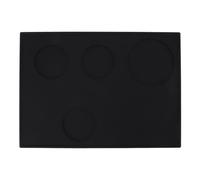 Coffee Tamping Mat Silicone Anti Slip Multiple Slots Coffee Tamper Pad for Home Kitchen Bar Coffee Shop Durable Non Slip Base Thick Silicone Design for Espresso Tamping Station