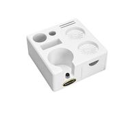 Coffee Tamping Station Portafialter Holder 51mm 54mm 57 58mm Compatible for Delonghi Breville Espresso Accessory Barista Tools(58mm White)