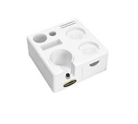 Coffee Tamping Station Portafialter Holder 51mm 54mm 57 58mm Compatible for Delonghi Breville Espresso Accessory Barista Tools(57mm White)