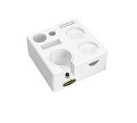 Coffee Tamping Station Portafialter Holder 51mm 54mm 57 58mm Compatible for Delonghi Breville Espresso Accessory Barista Tools(51-54mm White)