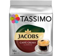 Coffee capsules Tassimo Caffe Crema Classico (compatible with Bosch Tassimo capsule machines), 16 pcs.