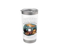 Coffee Tastes Better in The Rain Cozy Camping Camp Stainless Steel Insulated Tumbler