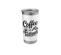 Coffee Tattoo Artist Caffeine Lover Stainless Steel Insulated Tumbler